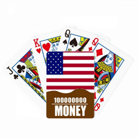 Национално Знаме Северна Америка Земја Покер Играње Карти Смешни Рака Игра