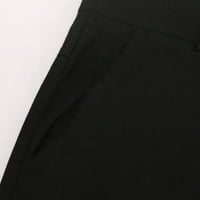 Товарни Панталони Zkozptok За Мажи Големи Високи Спортски Џебови За Работа На Отворено Лабави Релаксирани Панталони, Црни, XXL