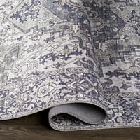 Уметнички ткајачи Ирис Апстрактна област килим, светло сива, 9 '12'