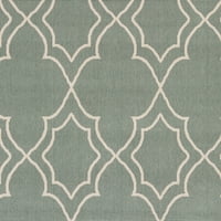 Уметнички ткајачи Алфреско Трелис област килим, крем за мудрец, 8'10 12'10