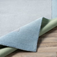 Уметнички ткајачи Foxcroft средно сиво модерна 6 'квадратна површина килим